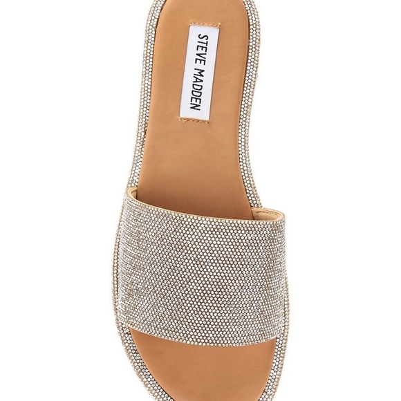 Steve Madden •
Achieve Rhinestone Slide Sandals - Picture 2 of 6